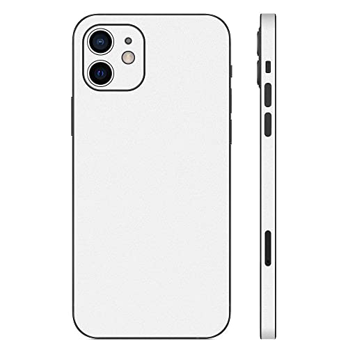Amazon | wraplus スキンシール iPhone12 対応 [ホワイト] 背面 側面 