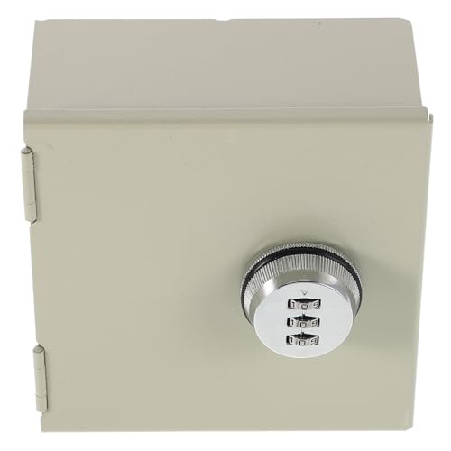 Boîte de prise électrique 86 étanche en métal beige avec serrure à code rotative de sécurité