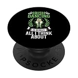 Baile irlandés divertido lección de baile irlandés PopSockets PopGrip Adhesivo