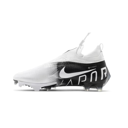 Nike Vapor Edge Elite 360 Flyknit Mens Football Cleat AO3278-002 Size 8.5 Black/White