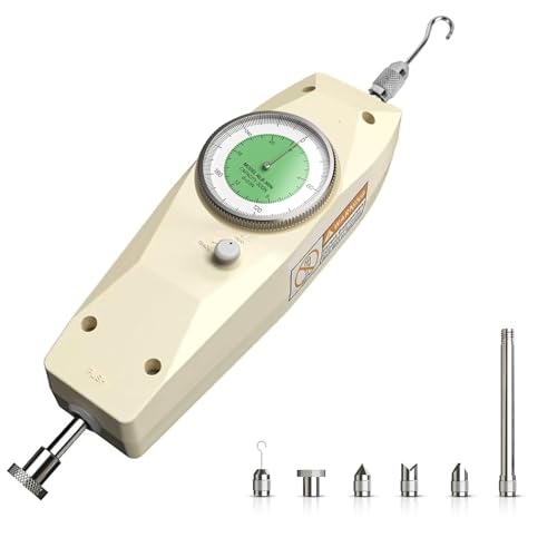 GOYOJO Force Gauge Analog Push Pull Meter Dual-Unit Display 66-Lb for Ergonomics Studies Industrial Quality Control Push-Pull Testing Automotive Parts Textile Tension and Research Labs