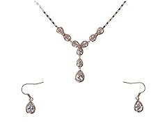 Clear / Rose Gold Plated