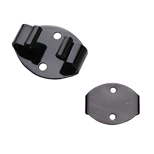 ループタイ 金具 タイコ 15mm×19.5mm アクセサリー パーツ 材料 (ブラック(10個))