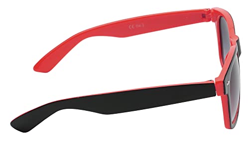 New 2014 Women's Men's Vintage 80'S Two-Tone Sunglasses-Pick Your Color (Red) #TOP2