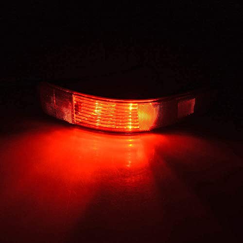 Totmox Left Driver Side & Right Rear Bumper Tail Light Lamp Marker Reflector Light Assembly Compatible With 2007-2012 Mitsubish Outlander Peugeot 4007 C-Crosser #TOP2