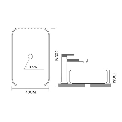 Vasque de salle de bain à poser avec petit lavabo anti-éclaboussures - 3