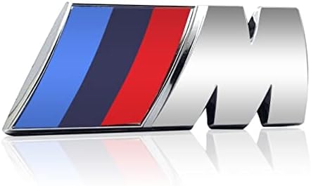 Carzilla Auto 3D ABS Plastic Sticker M Power Decal Sticker Emblem Decal for All Cars & Bikes (Chrome)