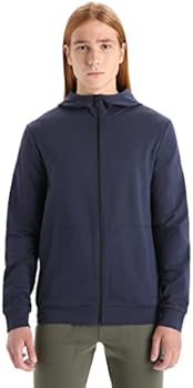 Icebreaker M Merino 260 Quantum LS Zip Hoodie Black Polaires randonnée
