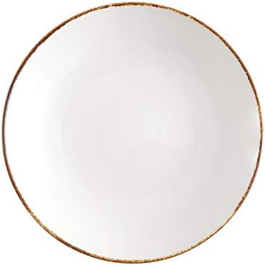 D&V Salt Serena Coupe Pasta Bowl, 11.5-Inch, Set of 4, White