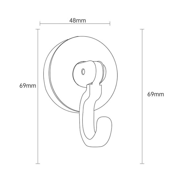 Crochets adhésifs de plafond et mur pivotants 360° sans perçage pour suspension lot de 18 - 5