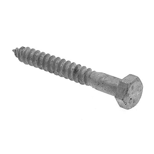 Prime-Line 9055686 Hex Lag Screws, 5/16 in. X 2-1/2 in., A307 Grade A Hot Dip Galvanized Steel, 25-Pack