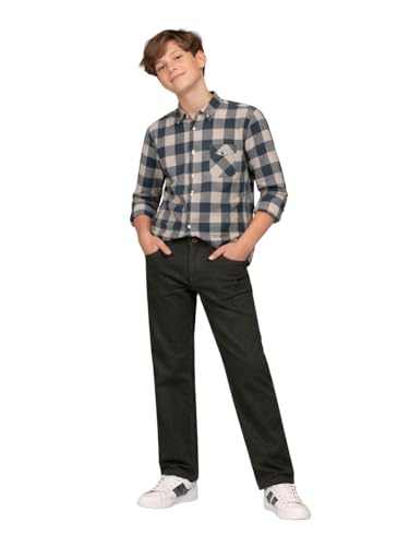 Image of Boys Beige Solid Trousers