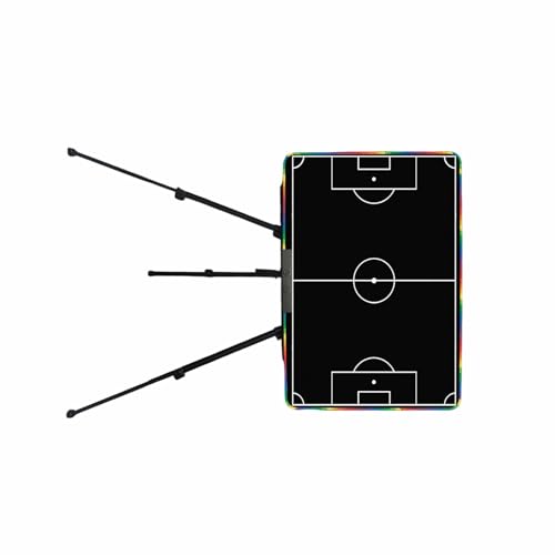ZWTPGKRD Herramienta de entrenamiento ideal para fútbol, tablero estratégico de 28 pulgadas LCD con función de gancho de borrado para planificación de estrategia, tablero de entrenamiento con soporte