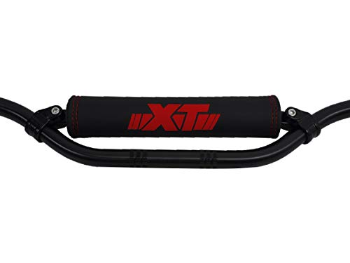 Coussin de barre Yamaha XT logo rouge, mousse protection guidon moto trail enduro