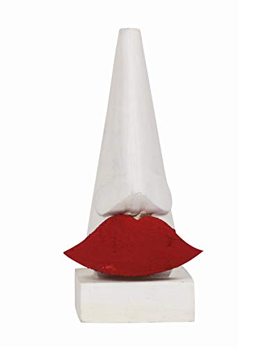 Christmas Gift Ideas Wooden Eyeglass Spectacle Holder Handmade Mustache & Lip Display Stand White For Him & Her (Pack Of 2) #TOP2