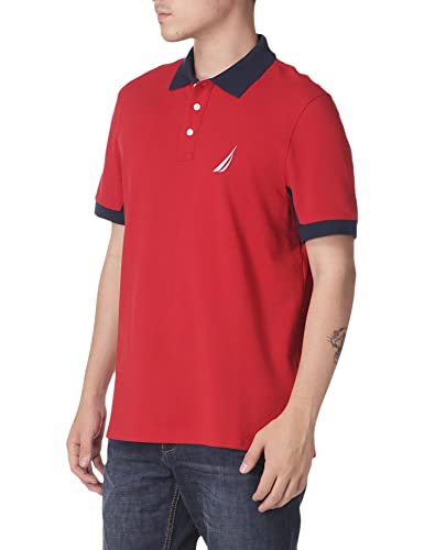 Nautica Men's Classic Fit Short Sleeve Performance Pique Polo Shirt4