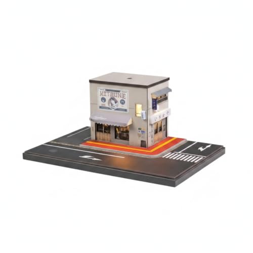 Diorama Izakaya con Luz LED Maqueta de Bar Japonés en Miniatura para Vitrina