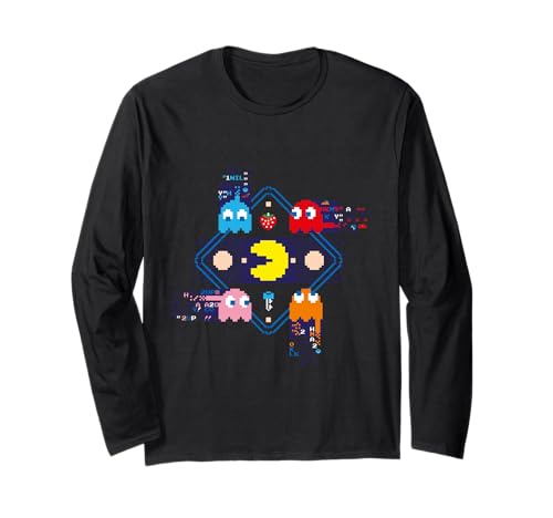 Image of 【PAC-MAN】PAC-MAN Glitch 004 Long Sleeve T-Shirt