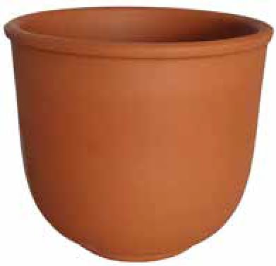 Generico Vasi in Terracotta Diametro 15 cm, Altezza 14 cm (10 Pezzi) - Fioriera in Cotto Made in Italy
