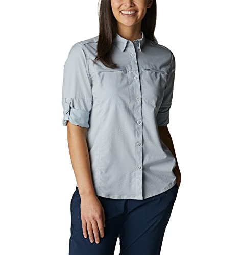 Columbia Women's Cool Release Long Sleeve Woven, Cirrus Grey, X-Large #TOP6