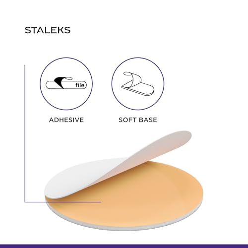 Limas desechables blancas Staleks Pododisc Pro M con base amortiguadora de espuma 6