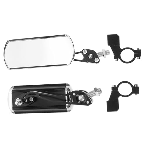 Rétroviseurs de guidon de vélo électrique réglables noir alliage d'aluminium