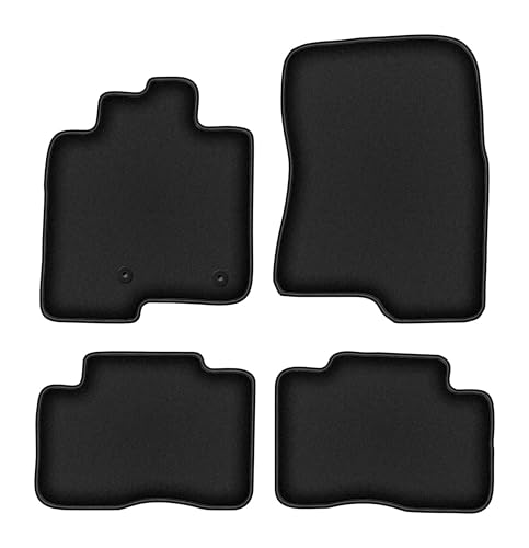 Tapis de sol Mitsubishi Pajero IV velours noir haut de gamme pour intérieur