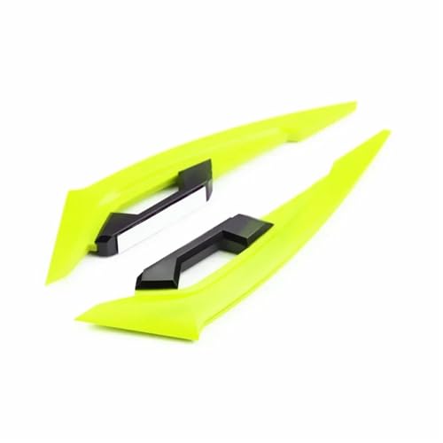 Ailerons latéraux avant pour moto pour rouler sur autoroute en jaune