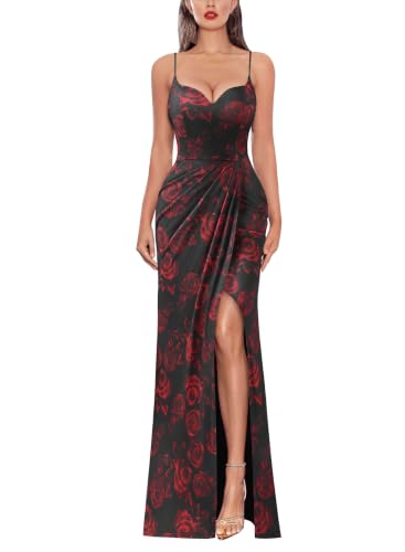 Image of VFSHOW Womens Sexy Spaghetti Strap Formal Prom Evening Gala Long Maxi Dress