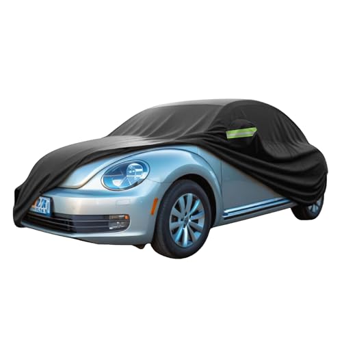 ATOCOVER Car Cover Waterproof Custom Fit for Volkswagen Beetle 1960-1980 All Weather for Automobiles Outdoor Snow Sun Dust UV Protection Full Exterior Cover with Door Zipper