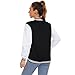Icibgds Varsity Jacket Women Men's Baseball School Uniform Button Up Unsex Adult Long Sleeve Coat Fashion Jacket (Black,XL,X-Large)