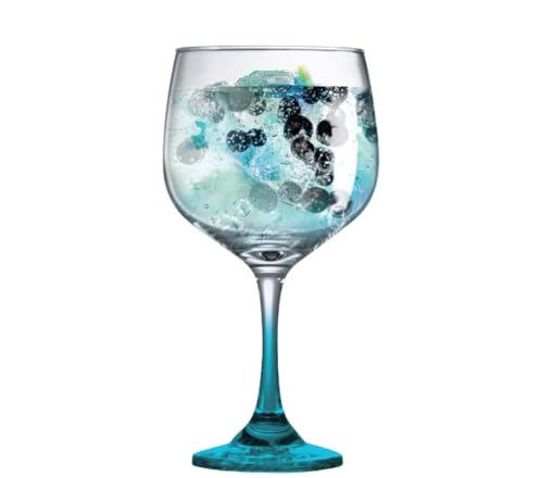 Luva Taça Gin Haste Azul C/02 Pçs