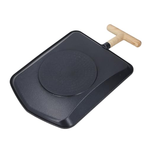 Grilling Skillet, Non Stick Griddle Pan with Even Heating for Indoor and Outdoor BBQ Camping, Ideal for Seafood, Meats, Veggies Baking