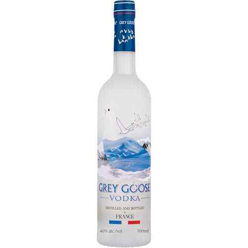 GREY GOOSE Vodka 100% Française, 40% vol. d’alc., 70 cl/700 ml, Préparée à partir des Meilleurs Ingrédients Naturels Français: du Blé de Picardie et de l’Eau de Source Naturelle de Charente