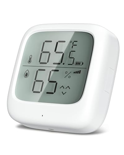 Image of Ecoey Digital Thermometer Hygrometer, WiFi Humidity Meter Temperature with Large LCD Display and App Alert, Indoor Sensor, FJ147W,(GS247W)