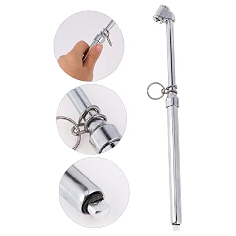 FAVOMOTO 2 pcs Chuck Car Head Gauge Gage Duty Truck Atv Foot Tyre Bike for Wheel Service Gauges Heavy Straight-on Pressure Checker Style Motorcycle Stem Accurate Auto Suv Pencil Air Rv Cover