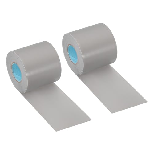 Image of PATIKIL 2.4 inch x36.1ft Pipe Wrapping Tape, 2 Pack PVC Duct Tape Pipes Insulation Air Conditioner Tube Wrap Waterproof Non Adhesive for HVAC Electrical Gray