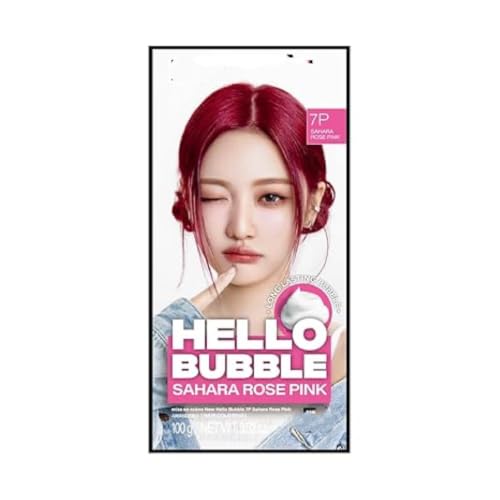 1PC Korean Hello Bubble Hair Color, Color Dyeing Kit (rose pink 7P)