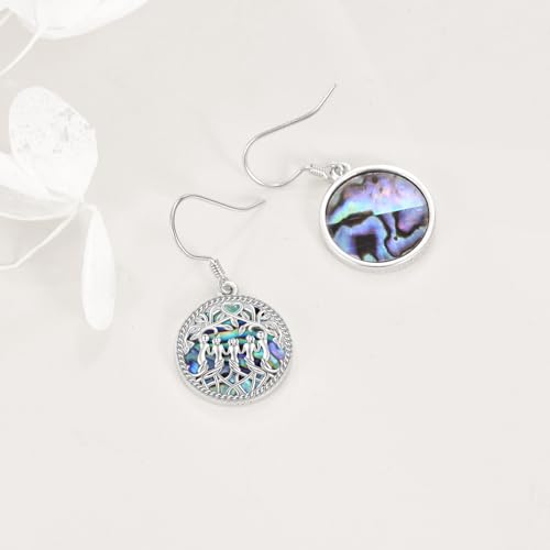 Image of YFN Sister Earrings Gifts from Sister, Sterling Silver Crystal Sister Earrings Jewelry, Birthday Jewelry Gift for Sisters