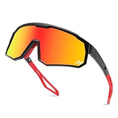 Black Frame Red Mirrored Lens