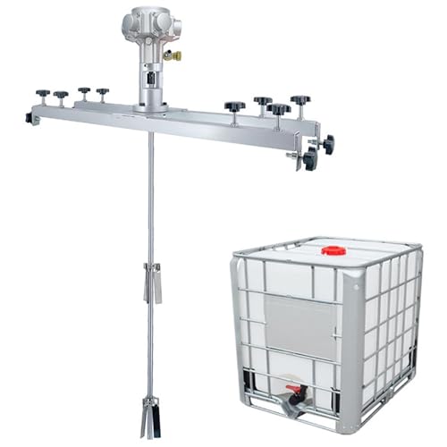 TGBHM Air Agitator Paint Stirring Machine Power: 3/4HP Working air Pressure: 0.6Mpa Blade Diameter: 250MM with Support Hanger for Ink Dissolver Agitator,