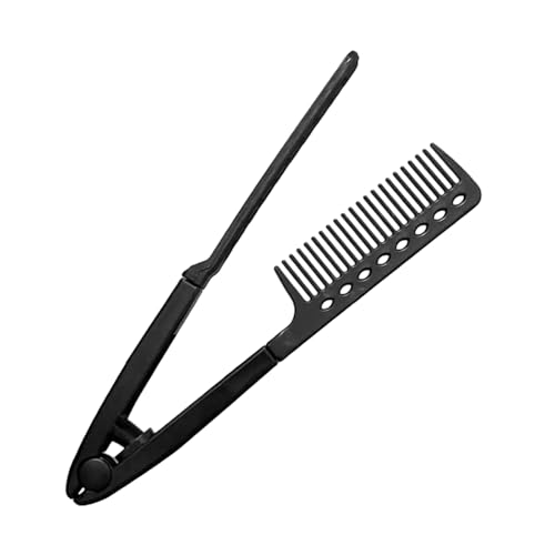 Cepillo Alisador Para Pelo | Cepillo Plancha Alisador Para Salon | Profesional Con Púas En Forma De V | Herramienta De Alisado Para Casa Viaje Citas Y Trayectos Diarios