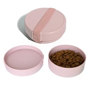 Barkin’ Trails Travel Dog Bowls – Portable, BPA-Free Dog Food and Water Bowl Set for Outdoor Use and Camping