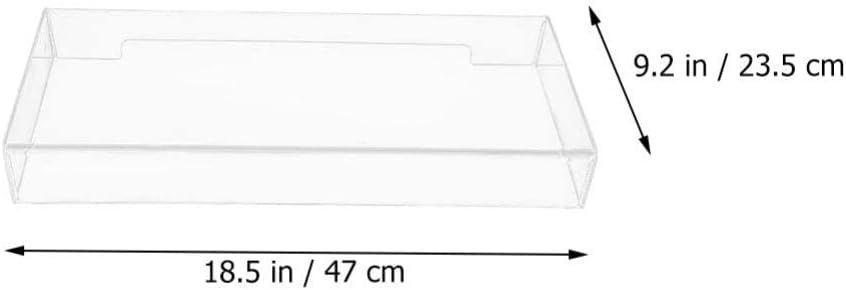 GANAZONO Computer Keyboard Dust Cover Acrylic Keyboard for Desk Waterproof Keyboard Case