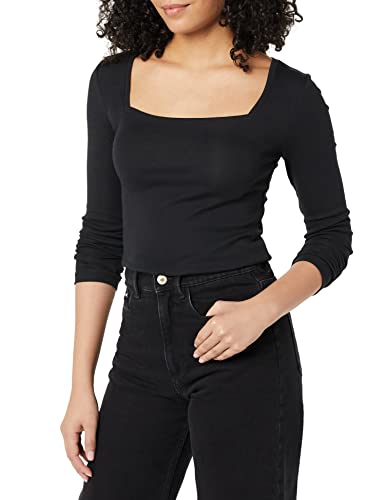 Amazon Essentials Women's Slim-Fit Long Sleeve Square Neck T-Shirt4