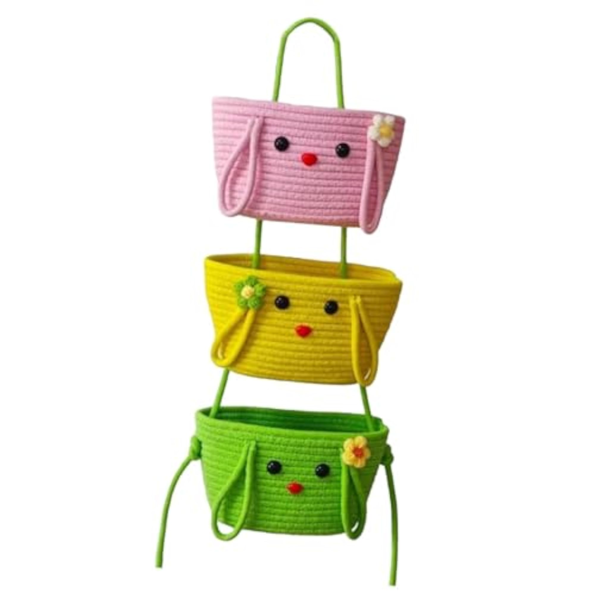 Wall Hanging Basket Bohemian Woven Wall Basket