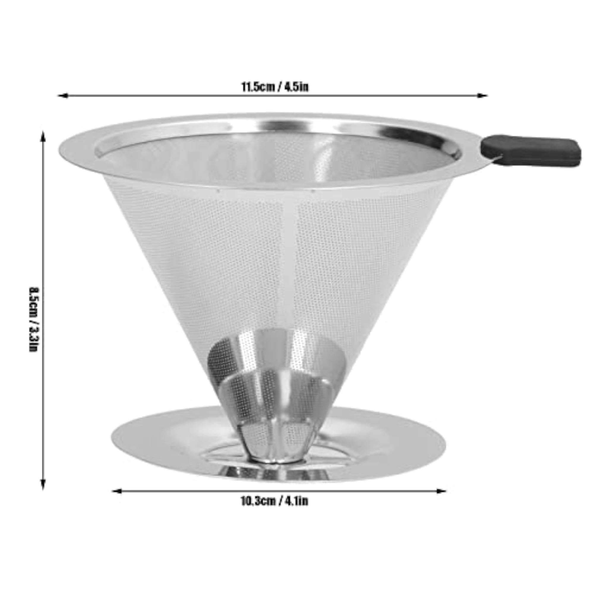 Rustproof Coffee Dripper, Portable Filter for Home and Travel