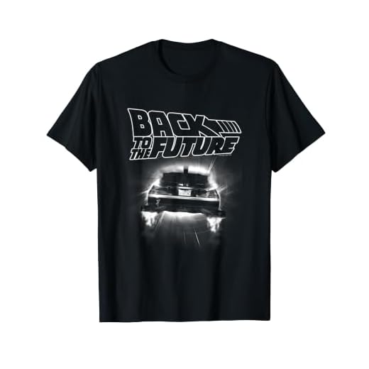 T-shirt Back to the Future DeLorean S'envole