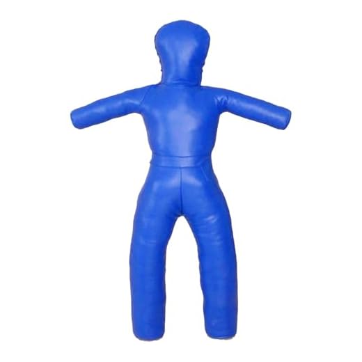 Amagogo Mannequin de Lutte, PU, ​​Vide, Mannequin d'exercice Professionnel, Accessoire d'entraînement de Kickboxing Robuste, de Frappe, Hauteur 130 cm, Bleu