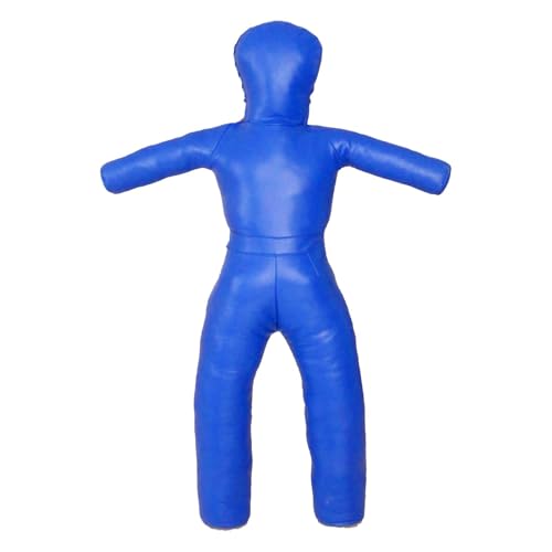 Harilla Grappling Dummy PU Cuero sin Relleno Artes Marciales Brasil Jiu Jitsu Dummy For Taekwondo, Azul
